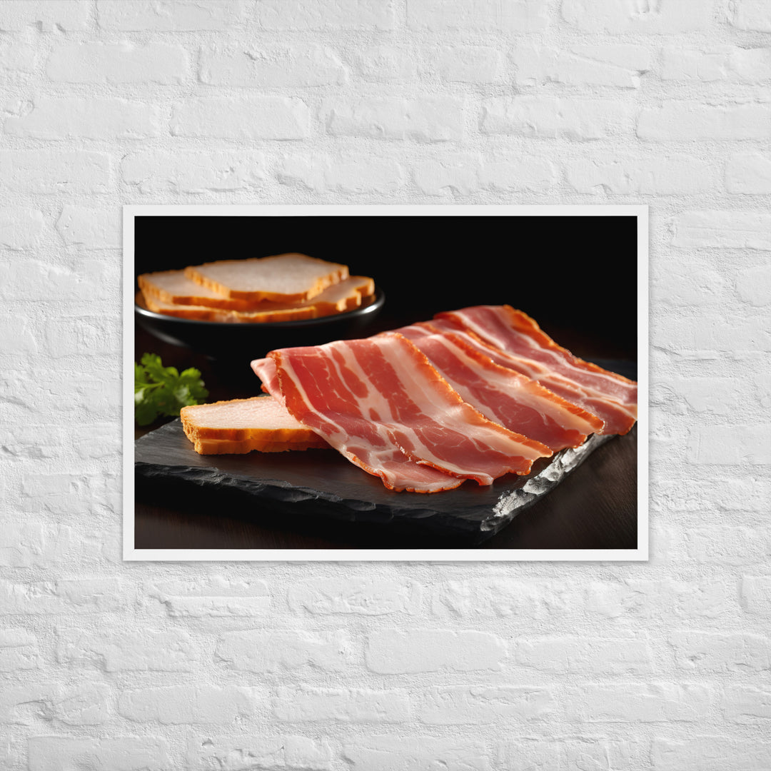 Canadian Bacon Framed poster 🤤 from Yumify.AI