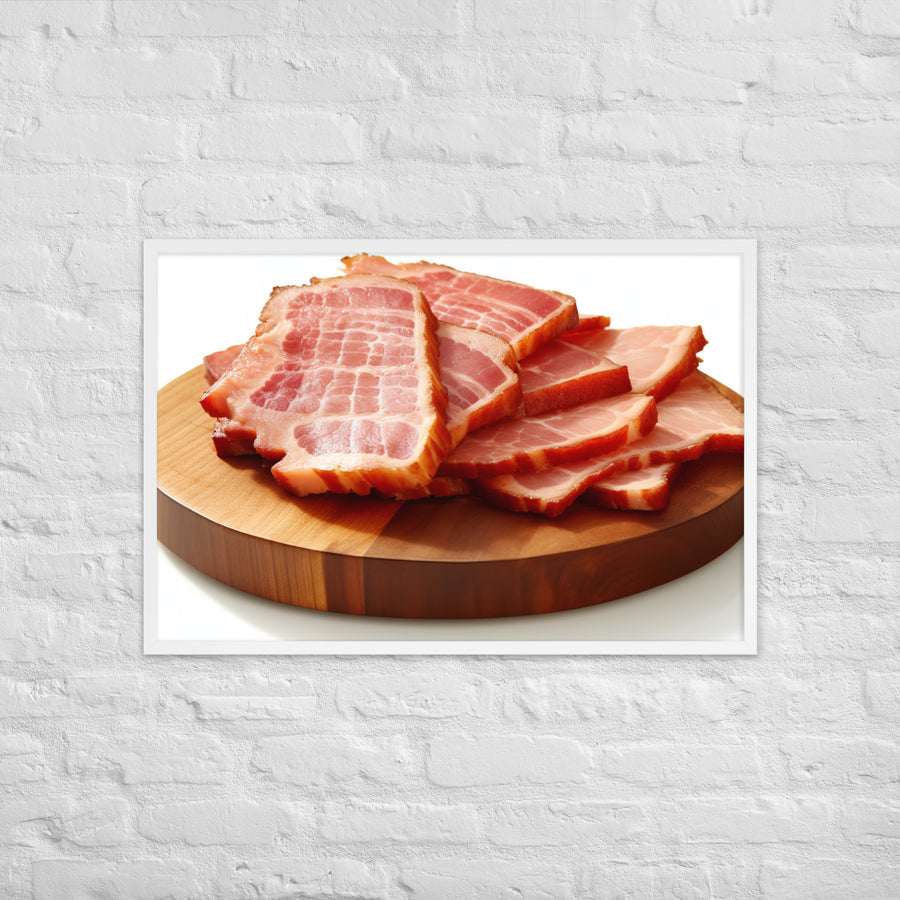 Canadian Bacon Framed poster 🤤 from Yumify.AI