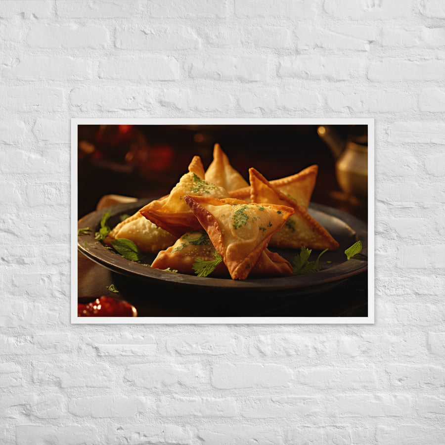 Samosa Framed poster 🤤 from Yumify.AI