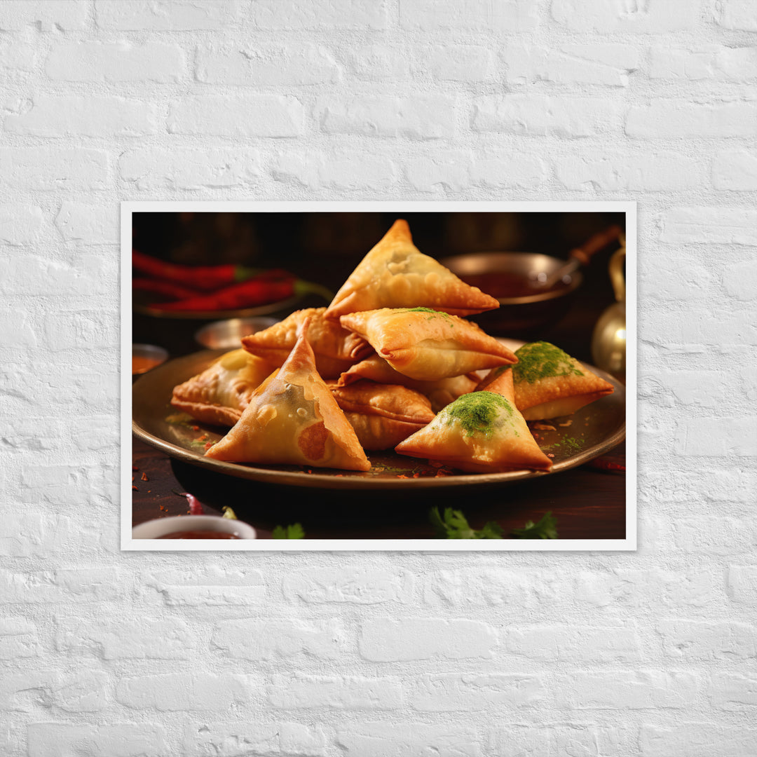 Samosa Framed poster 🤤 from Yumify.AI