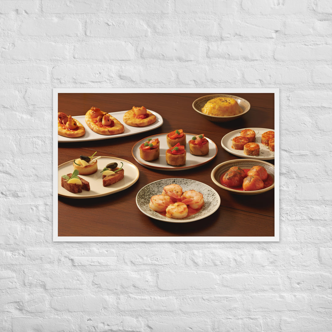 Tapas Framed poster 🤤 from Yumify.AI