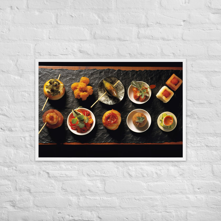 Tapas Framed poster 🤤 from Yumify.AI