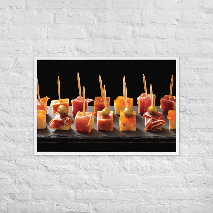 Pinchos de Jamn Framed poster 🤤 from Yumify.AI