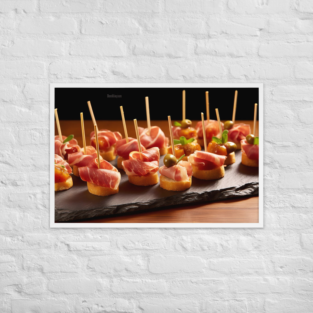 Pinchos de Jamn Framed poster 🤤 from Yumify.AI