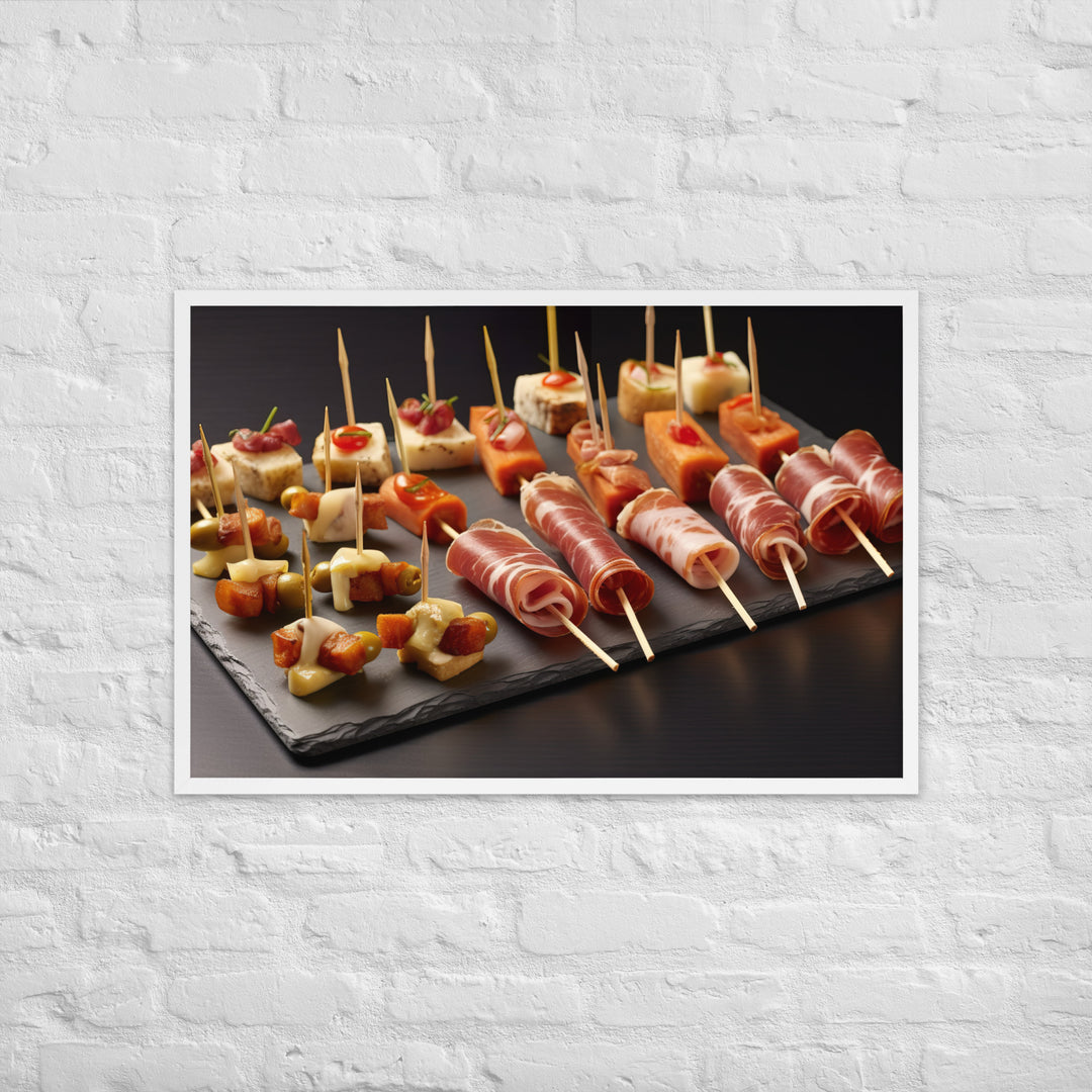 Pinchos de Jamn Framed poster 🤤 from Yumify.AI