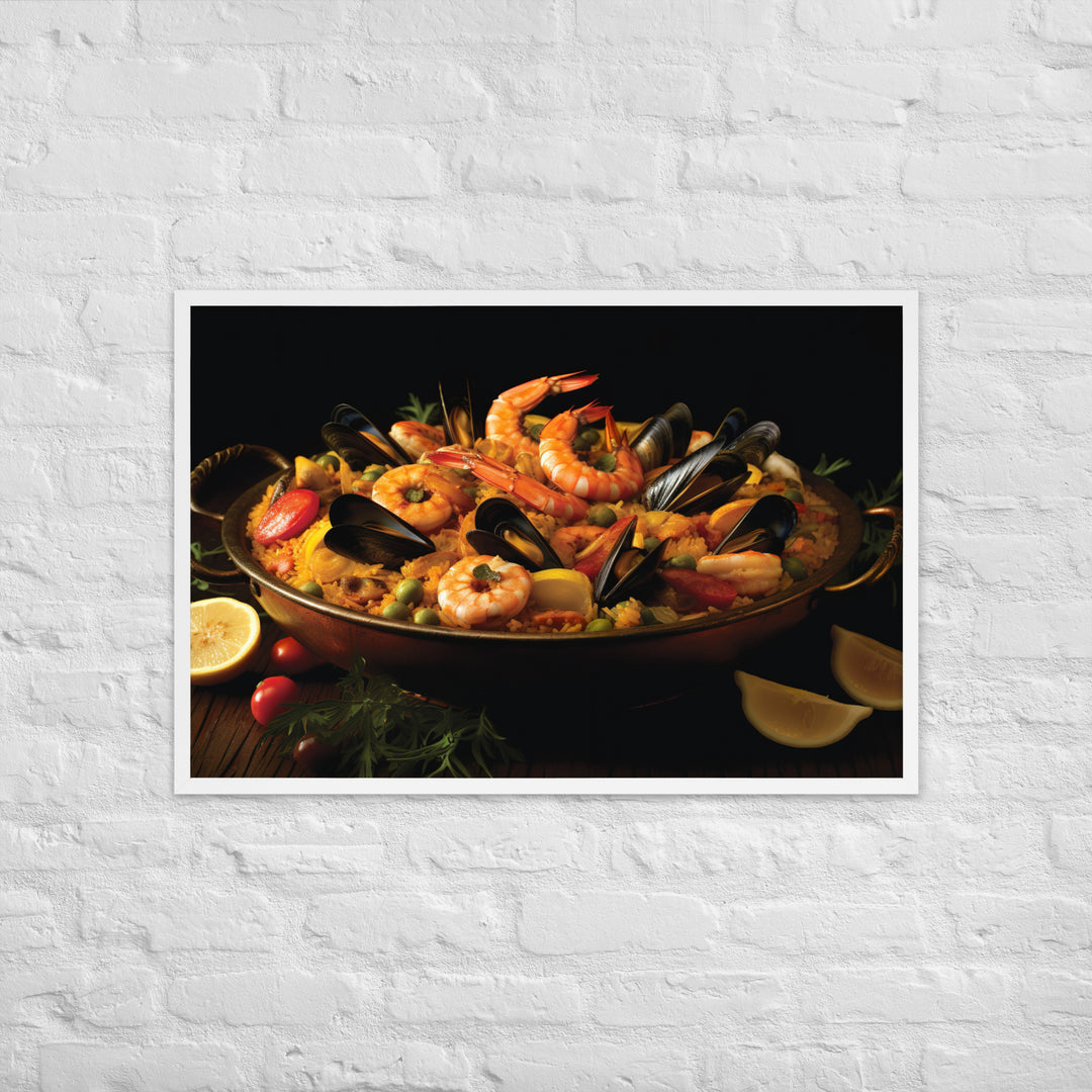 Paella Framed poster 🤤 from Yumify.AI