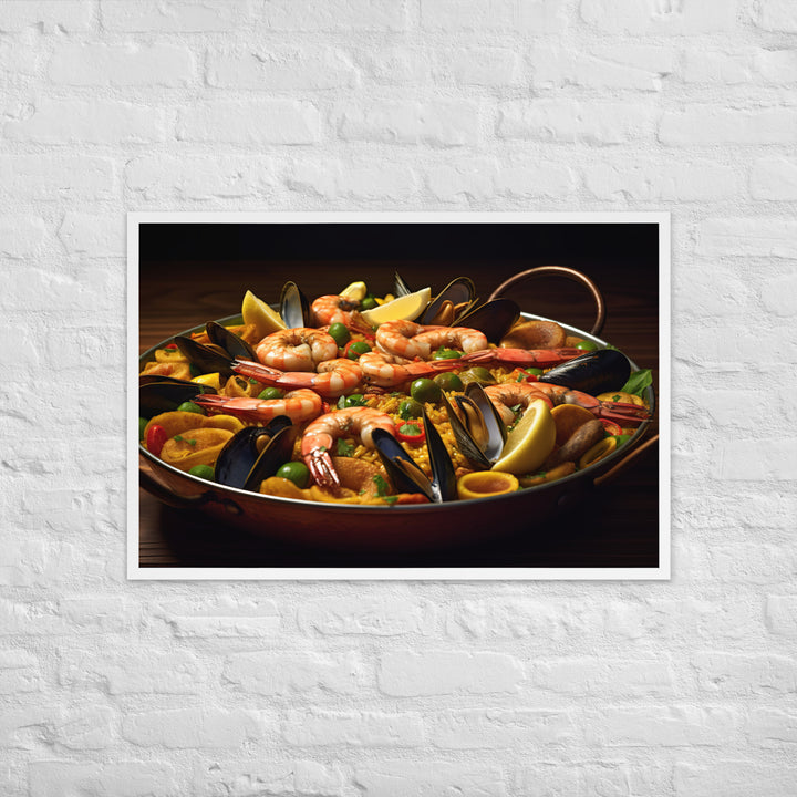 Paella Framed poster 🤤 from Yumify.AI