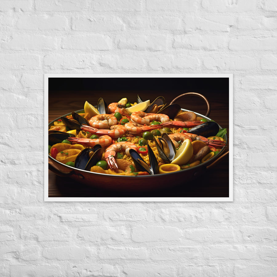 Paella Framed poster 🤤 from Yumify.AI