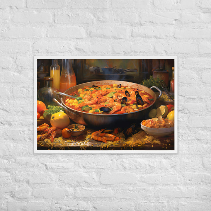 Paella Framed poster 🤤 from Yumify.AI