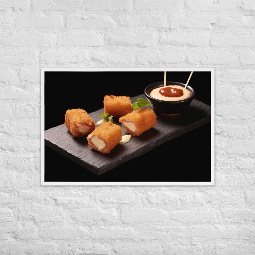 Jamn Serrano Croquettes Framed poster 🤤 from Yumify.AI