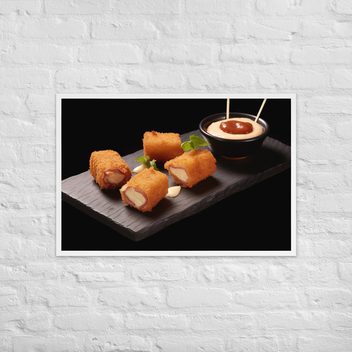 Jamn Serrano Croquettes Framed poster 🤤 from Yumify.AI