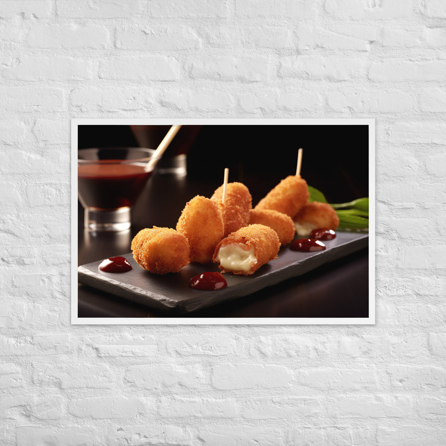 Jamn Serrano Croquettes Framed poster 🤤 from Yumify.AI