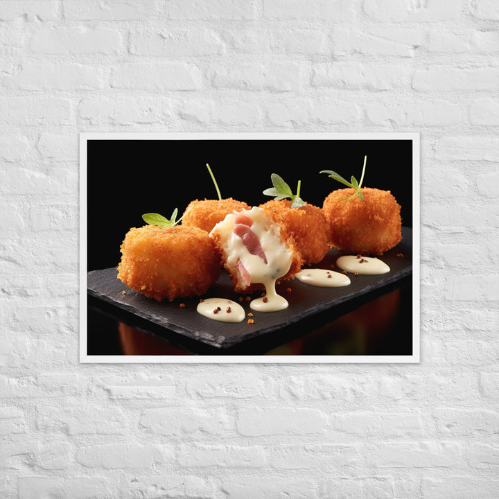 Jamn Serrano Croquettes Framed poster 🤤 from Yumify.AI