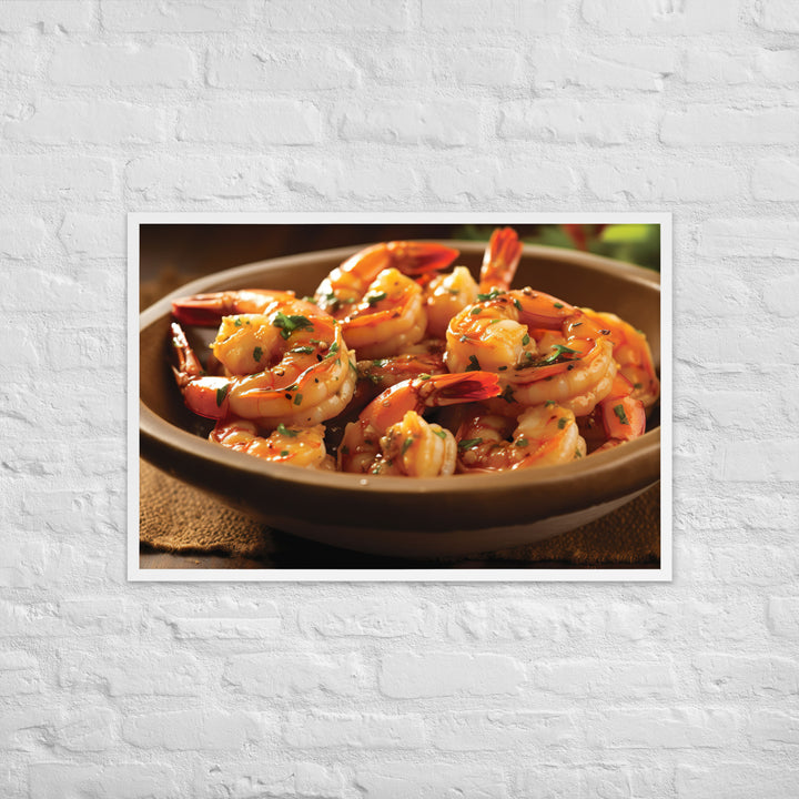 Gambas al Ajillo Framed poster 🤤 from Yumify.AI