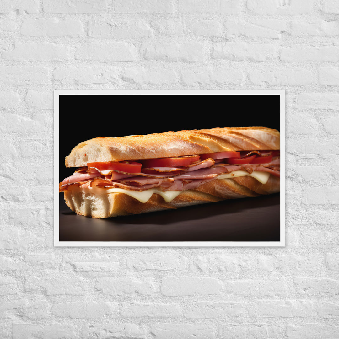 Bocadillo de Jamn Framed poster 🤤 from Yumify.AI