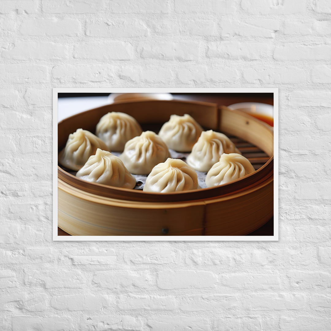 Xiaolongbao Framed poster 🤤 from Yumify.AI