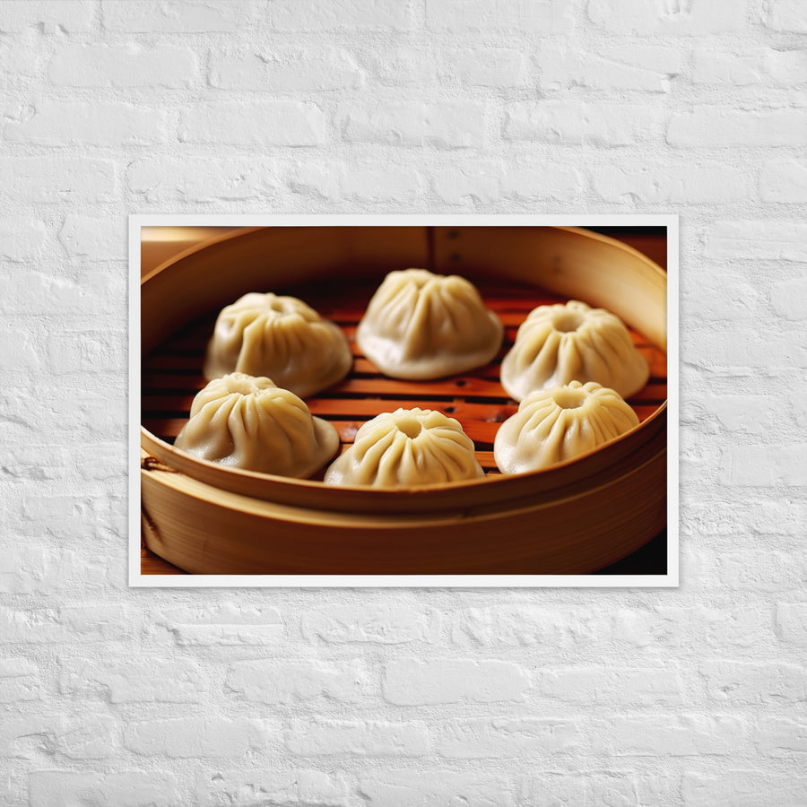 Xiaolongbao Framed poster 🤤 from Yumify.AI