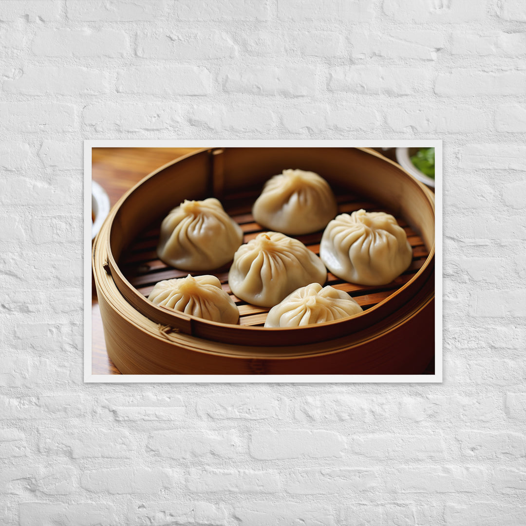 Xiaolongbao Framed poster 🤤 from Yumify.AI