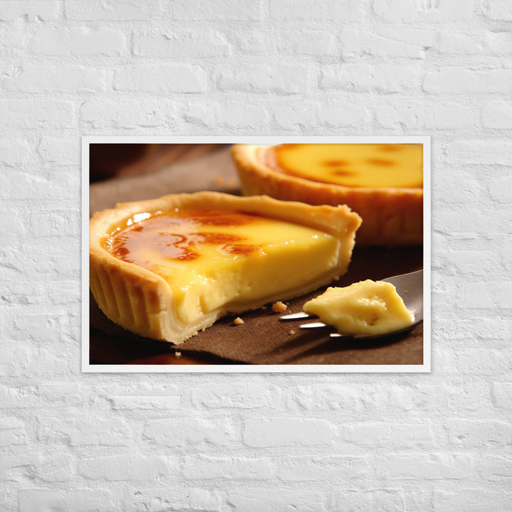 Egg Custard Tart Framed poster 🤤 from Yumify.AI