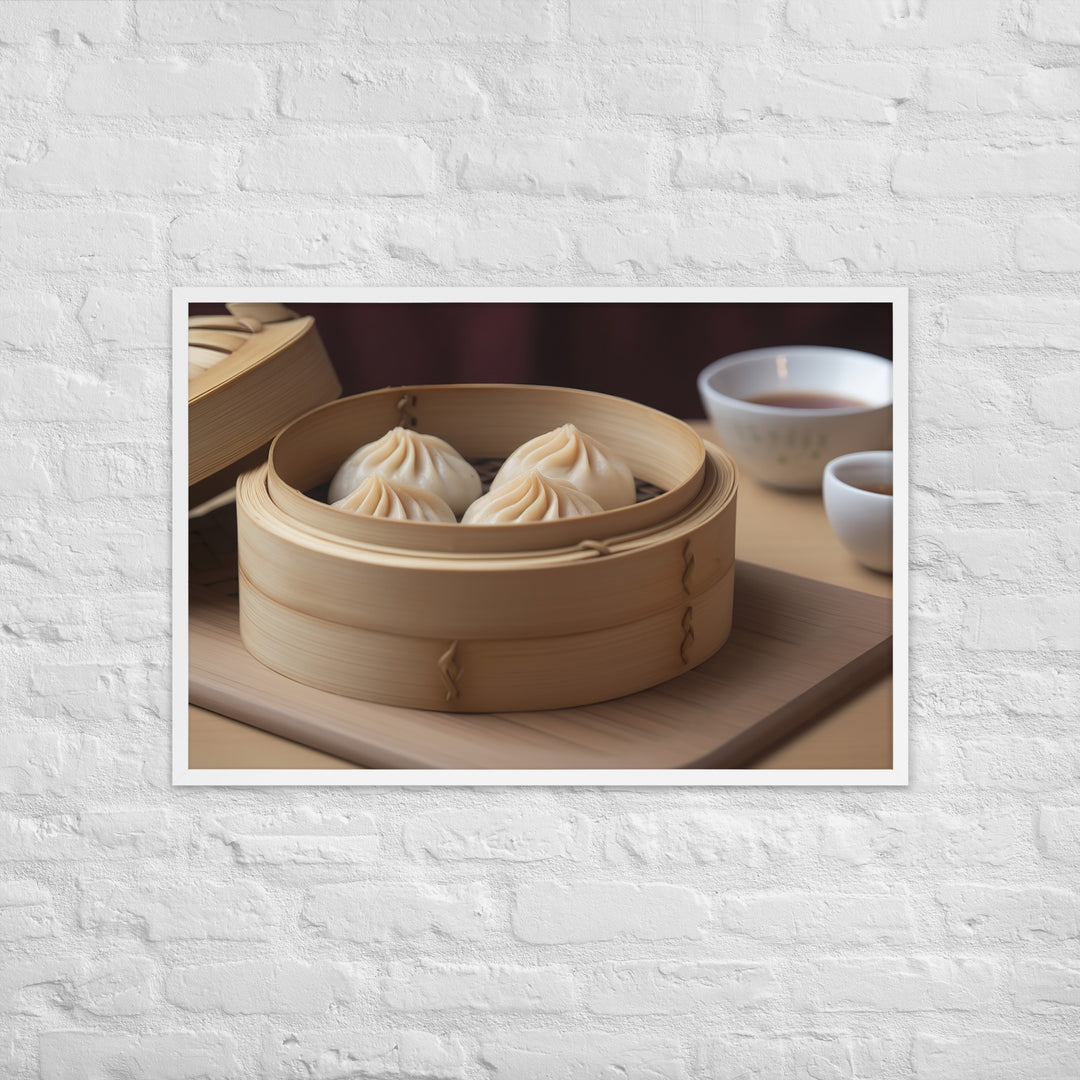 Xiaolongbao Framed poster 🤤 from Yumify.AI