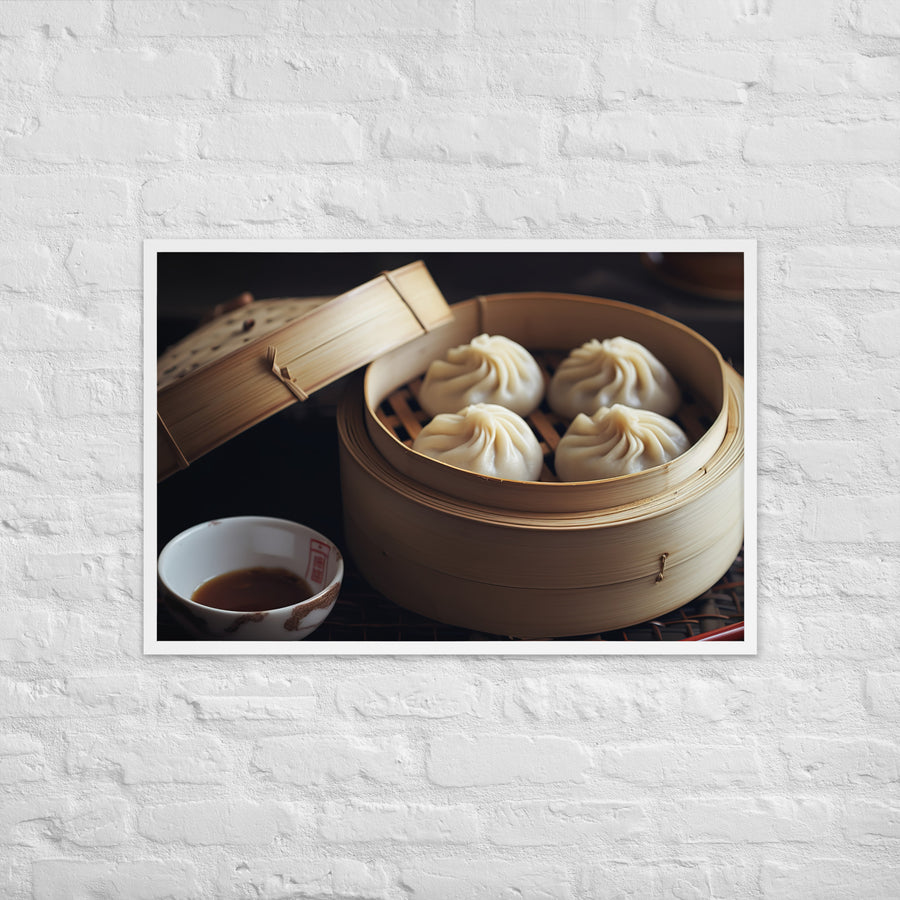 Xiaolongbao Framed poster 🤤 from Yumify.AI