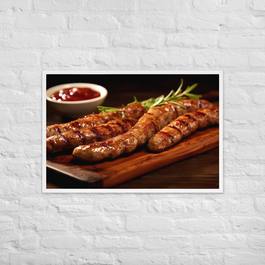Boerewors Framed poster 🤤 from Yumify.AI