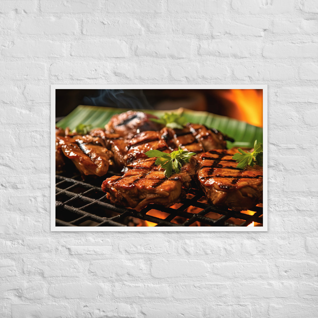 Fijian style BBQ Framed poster 🤤 from Yumify.AI