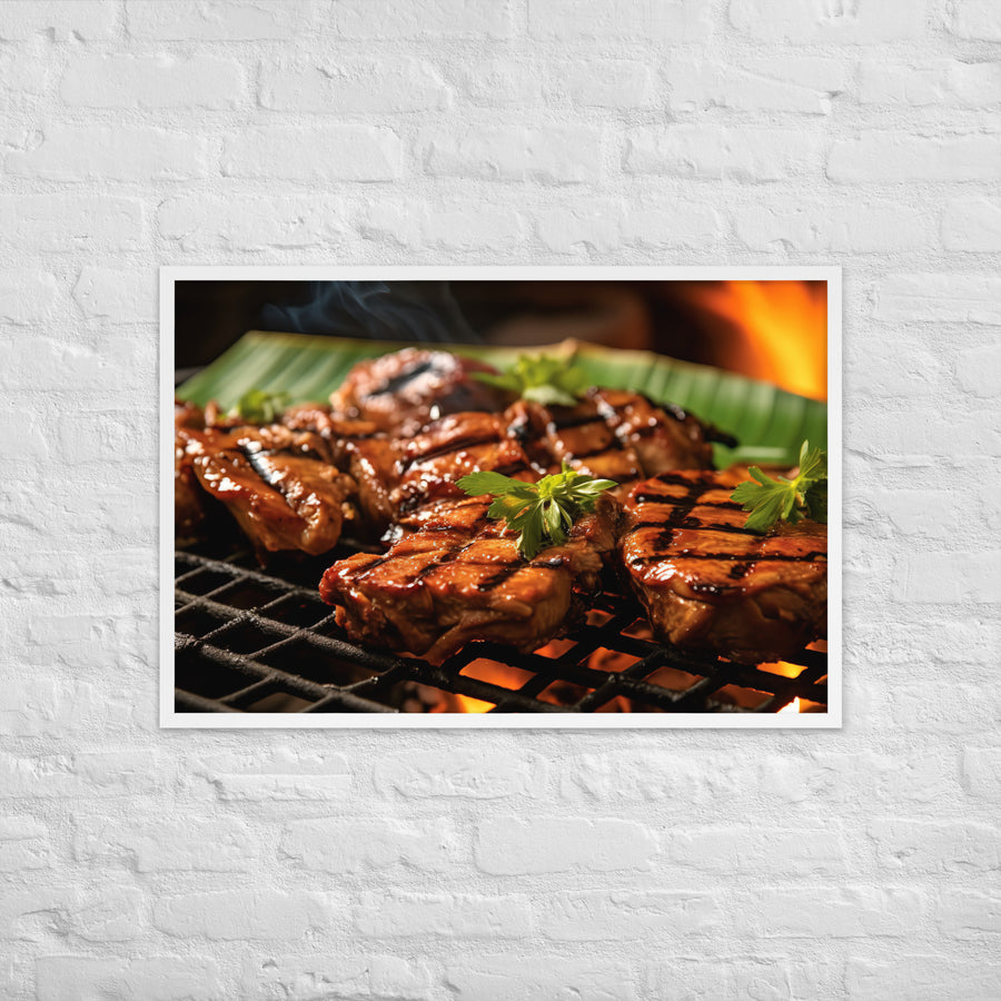 Fijian style BBQ Framed poster 🤤 from Yumify.AI