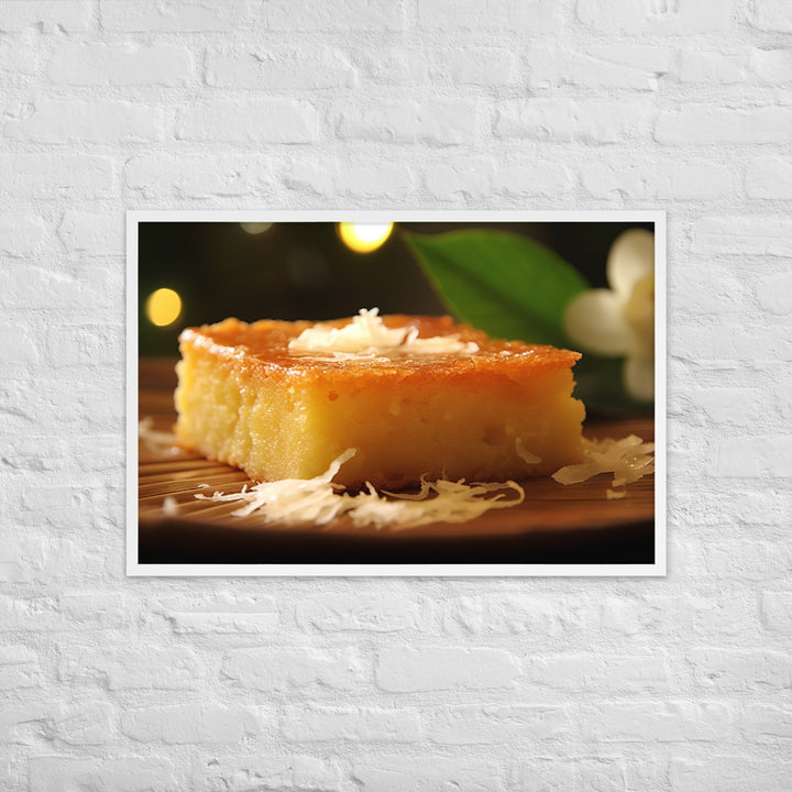 Cassava Cake Framed poster 🤤 from Yumify.AI