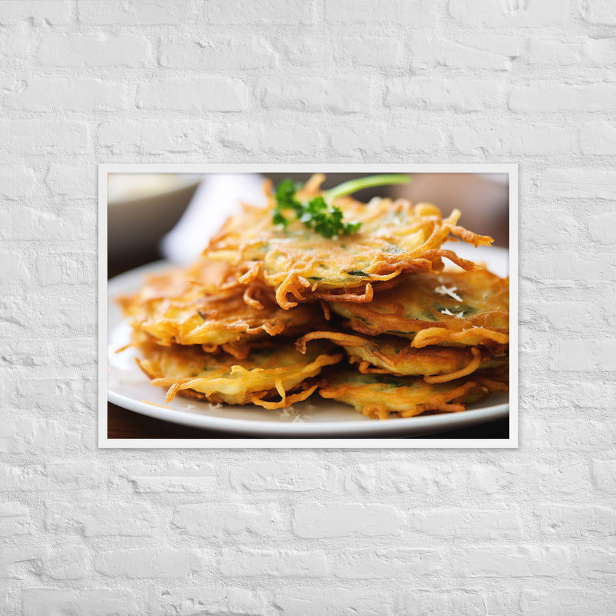 Whitebait Fritters Framed poster 🤤 from Yumify.AI