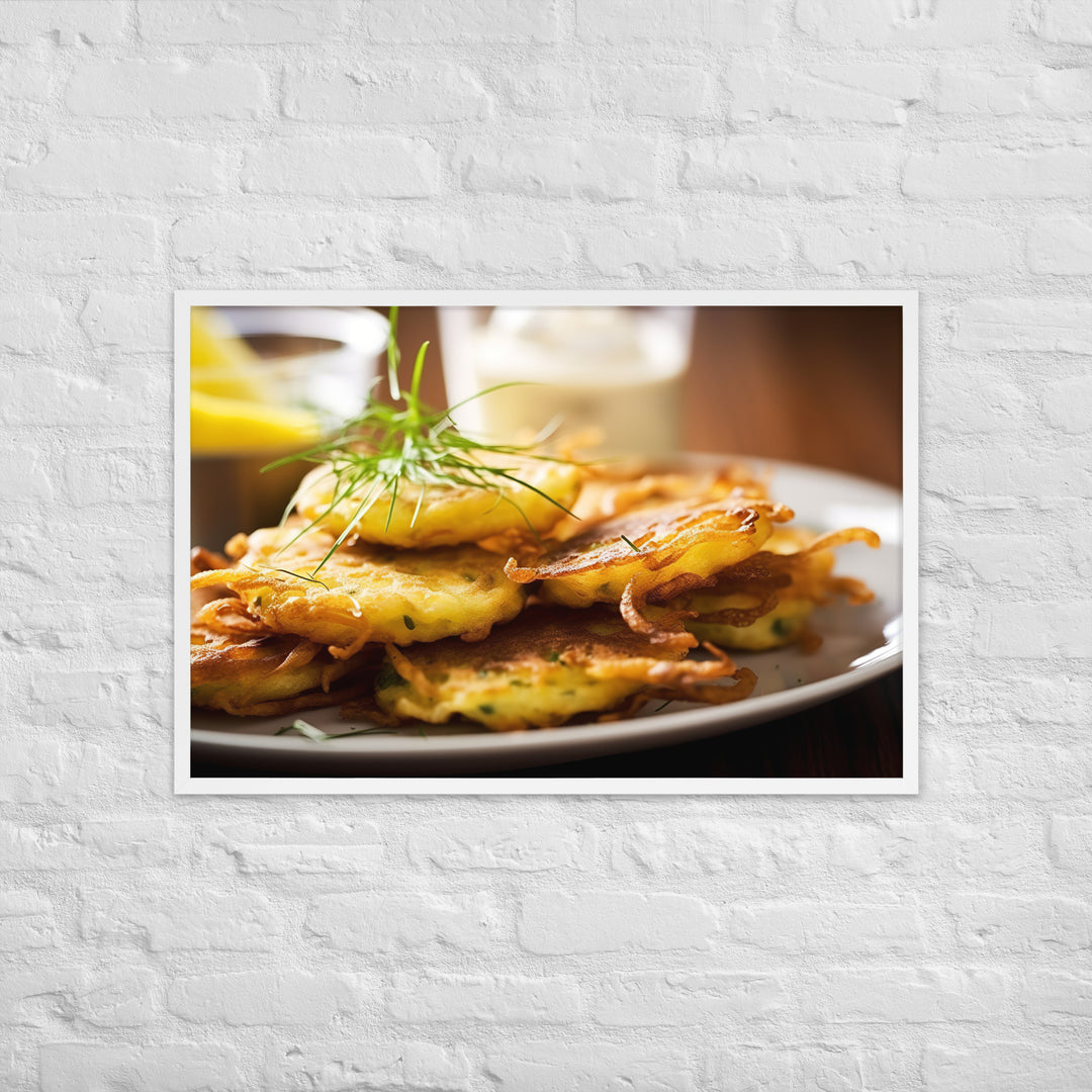 Whitebait Fritters Framed poster 🤤 from Yumify.AI