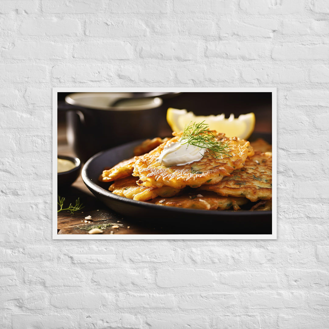 Whitebait Fritters Framed poster 🤤 from Yumify.AI