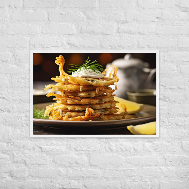 Whitebait Fritters Framed poster 🤤 from Yumify.AI