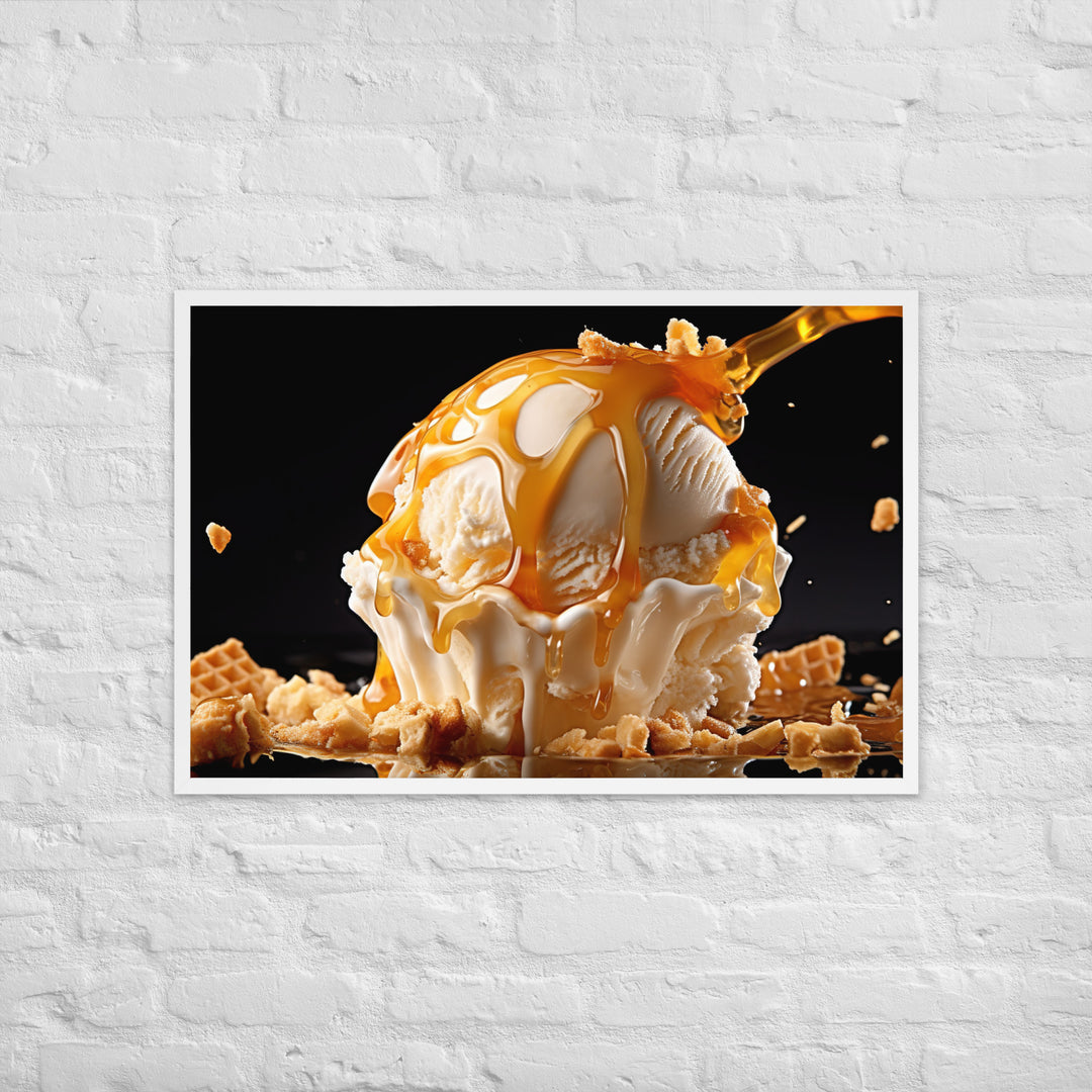 Hokey Pokey Ice Cream Framed poster 🤤 from Yumify.AI