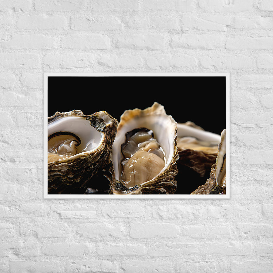 Bluff Oysters Framed poster 🤤 from Yumify.AI