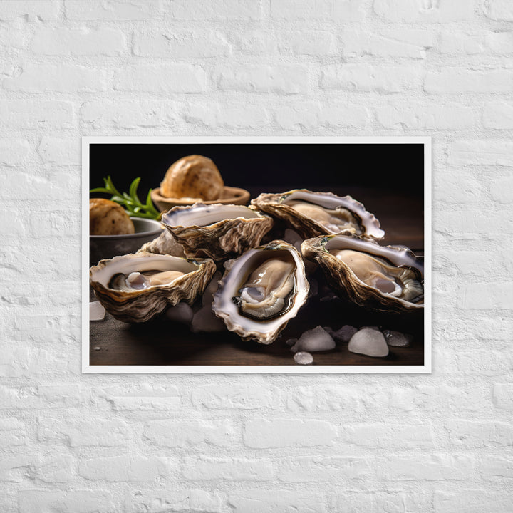 Bluff Oysters Framed poster 🤤 from Yumify.AI