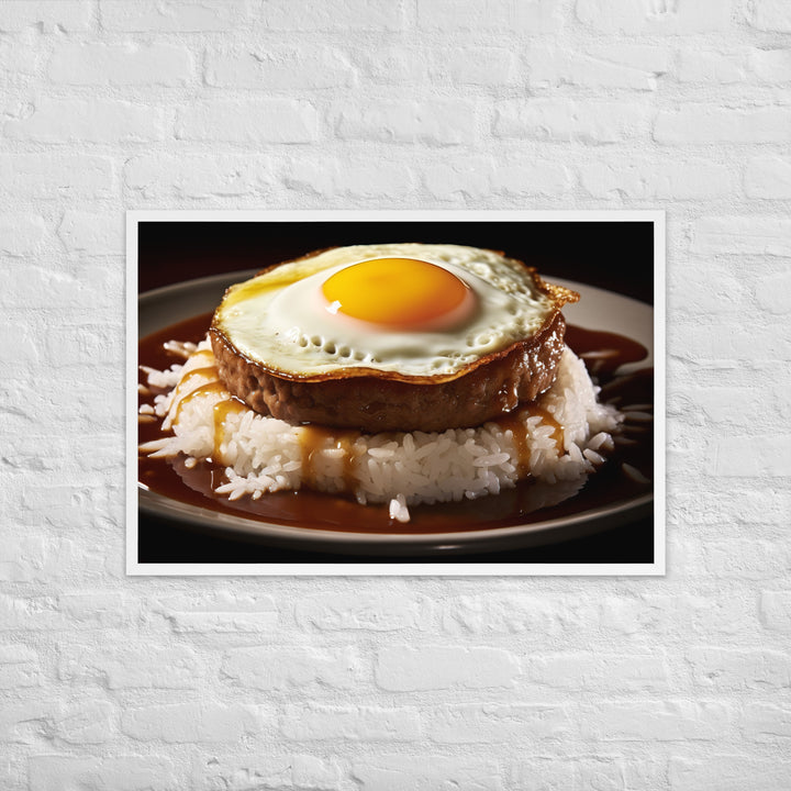 Loco Moco Framed poster 🤤 from Yumify.AI