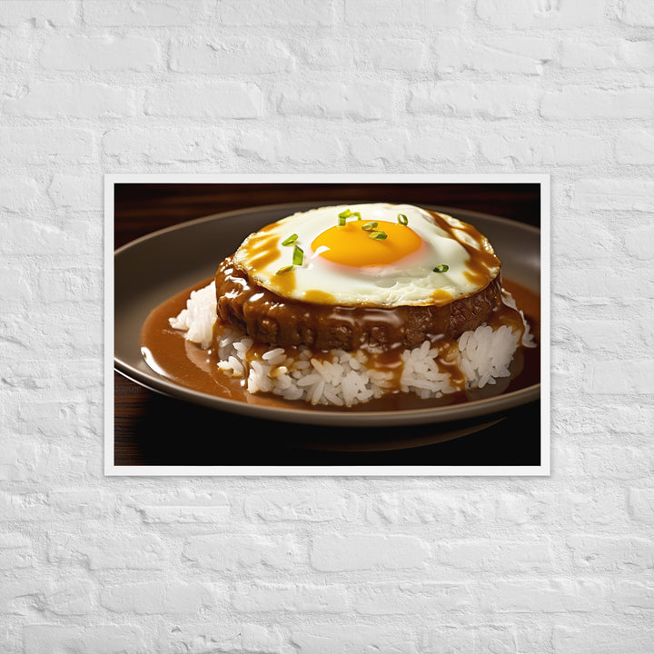 Loco Moco Framed poster 🤤 from Yumify.AI