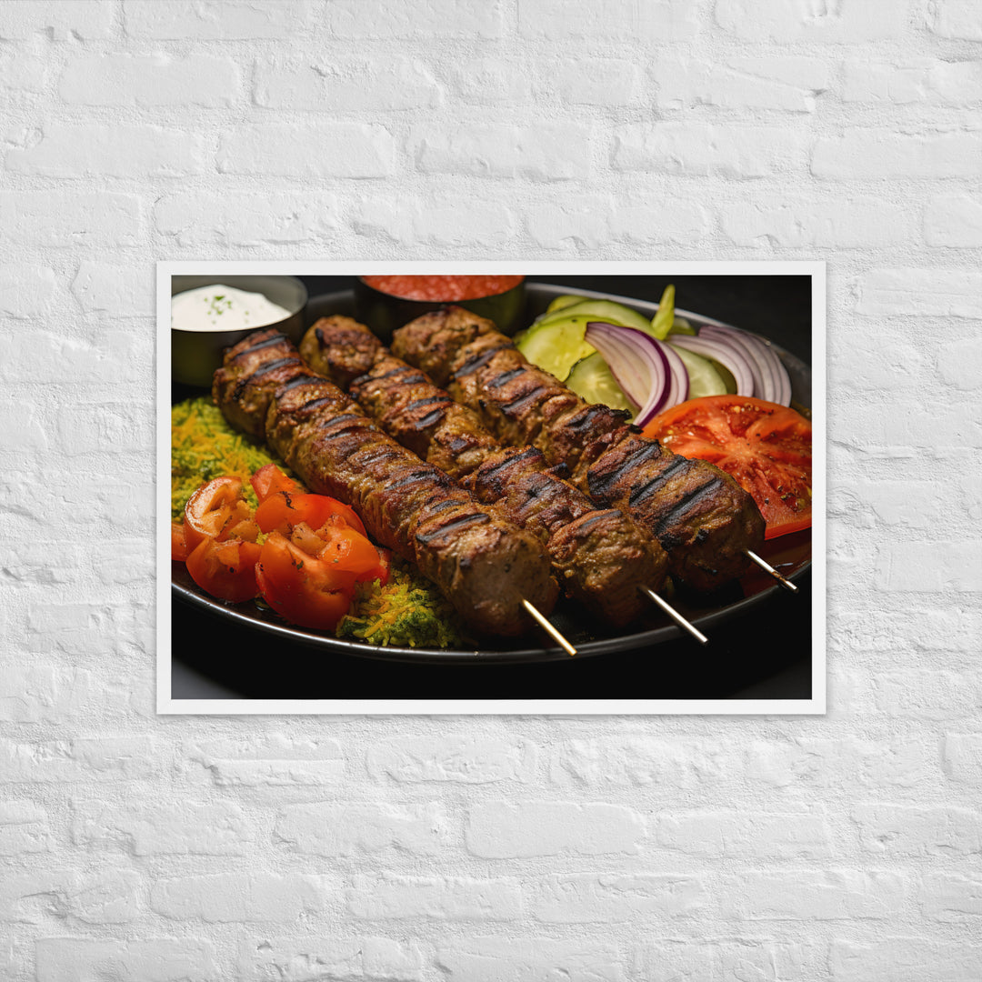 Kabab Koobideh Framed poster 🤤 from Yumify.AI