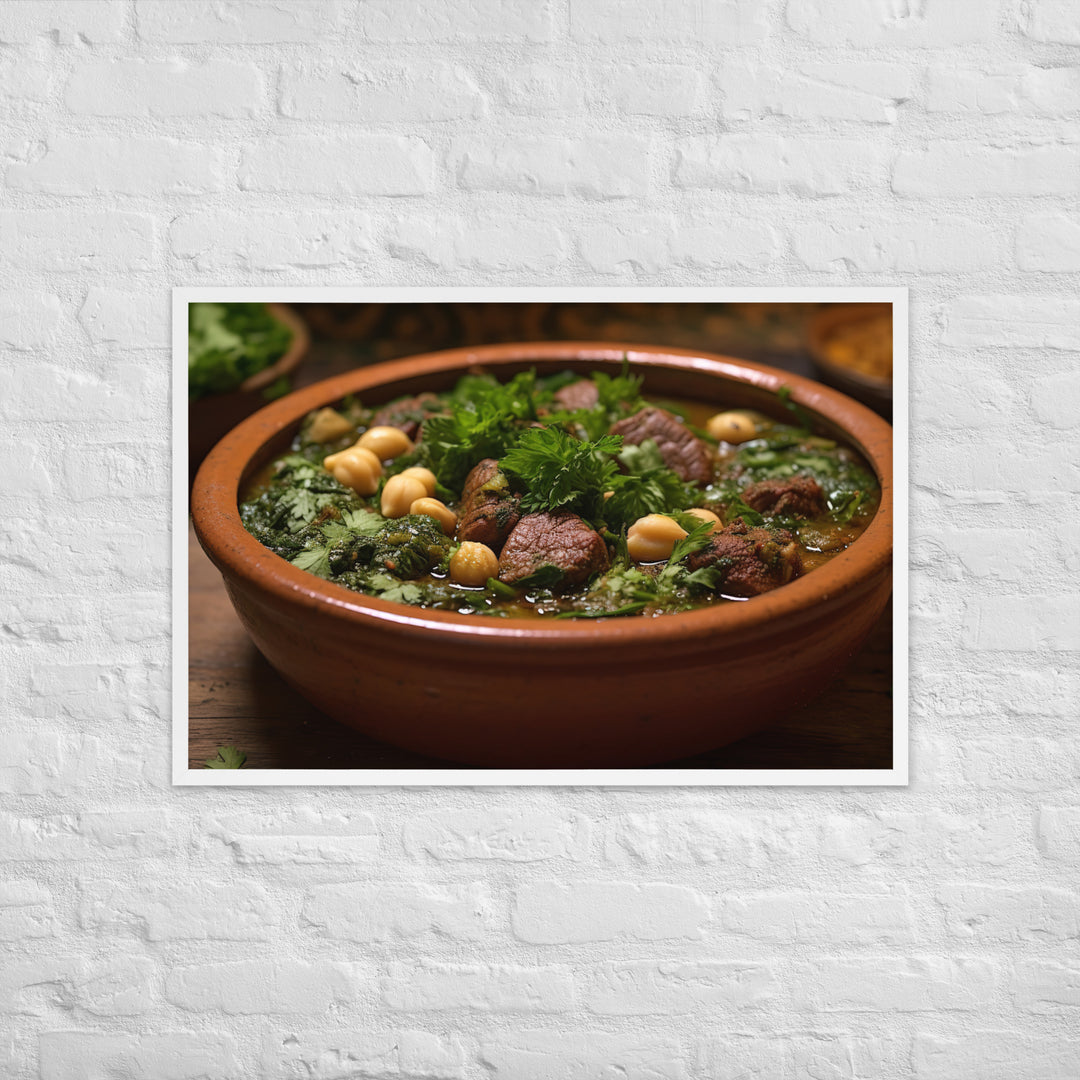 Ghormeh Sabzi Framed poster 🤤 from Yumify.AI