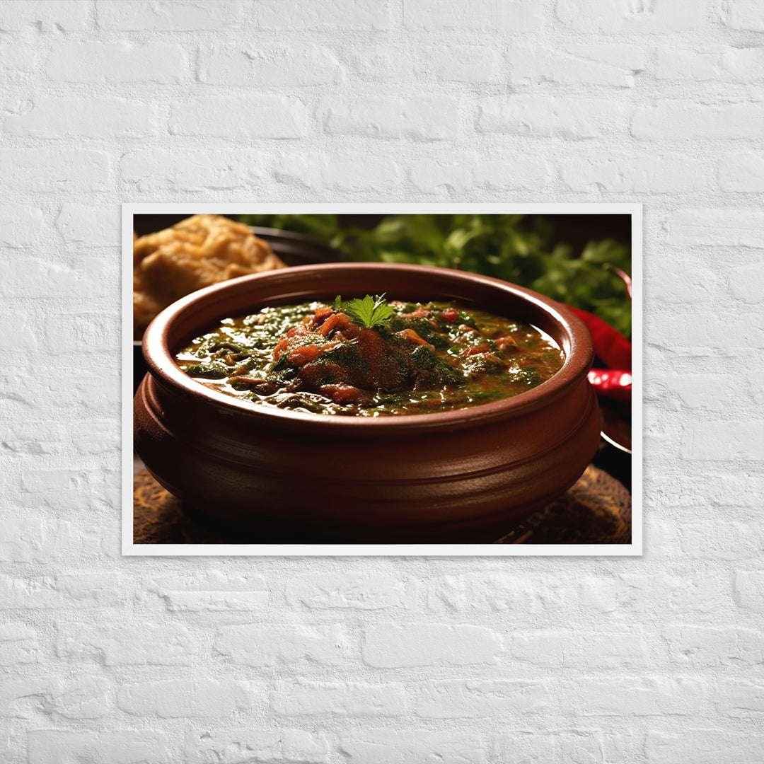 Ghormeh Sabzi Framed poster 🤤 from Yumify.AI