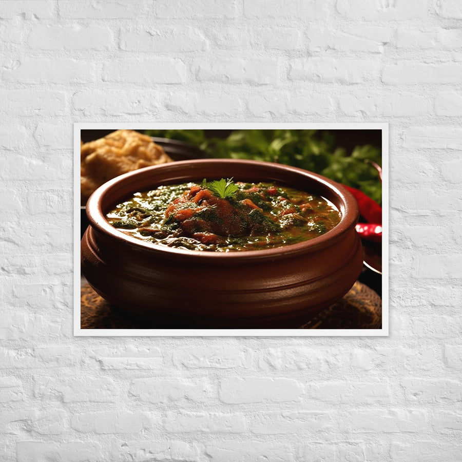 Ghormeh Sabzi Framed poster 🤤 from Yumify.AI