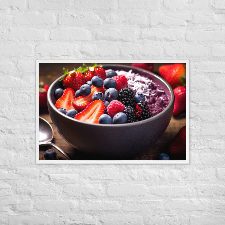 A fruit Bowl Framed poster 🤤 from Yumify.AI