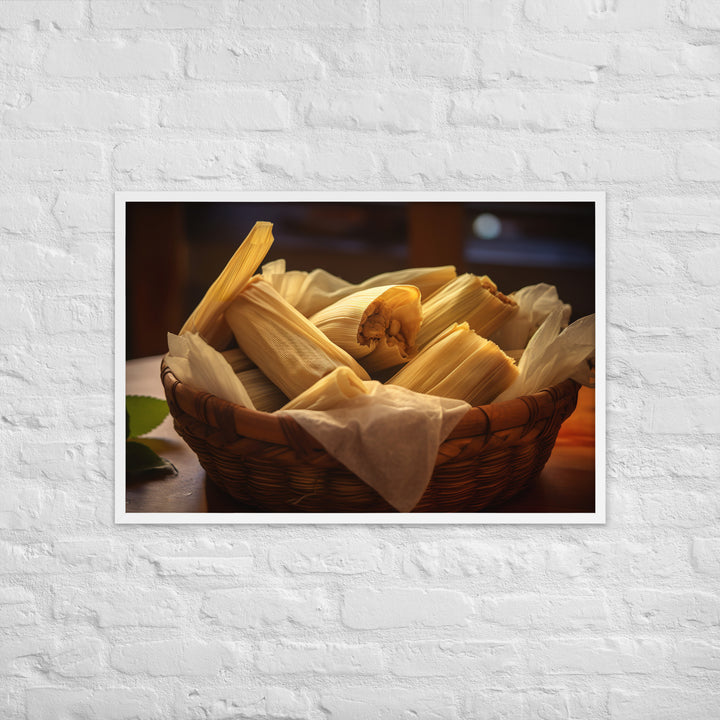 Tamales Framed poster 🤤 from Yumify.AI