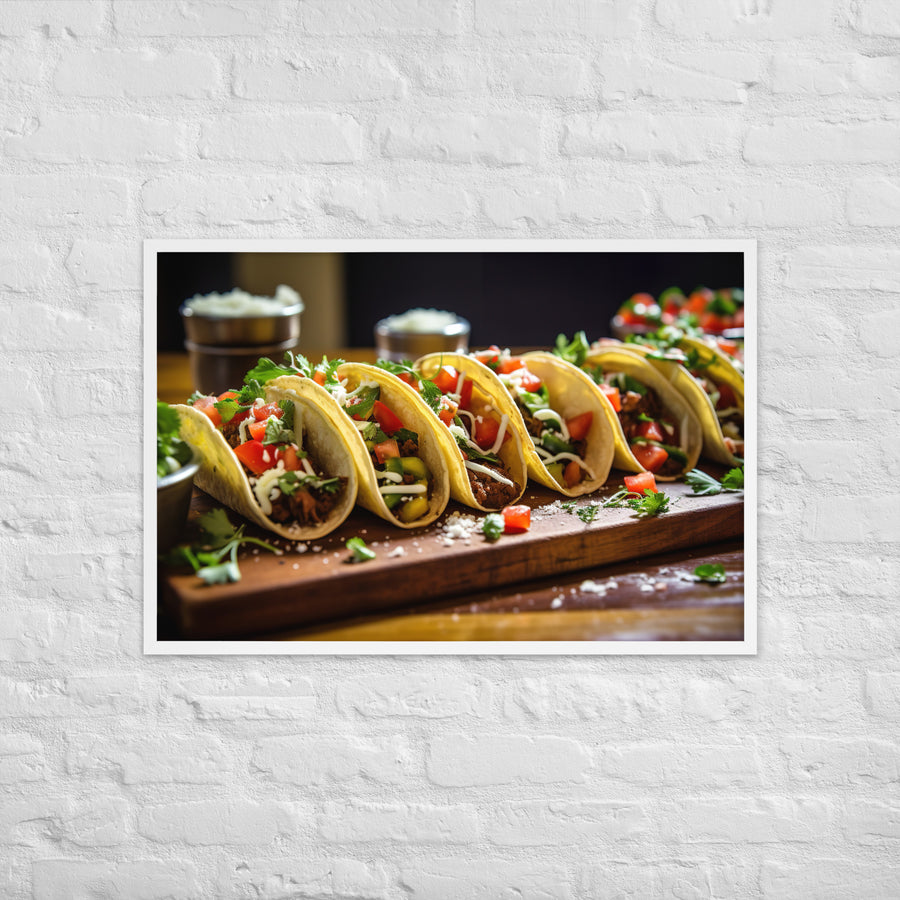 Tacos Framed poster 🤤 from Yumify.AI