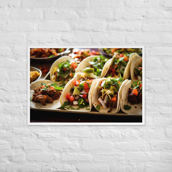 Tacos Framed poster 🤤 from Yumify.AI