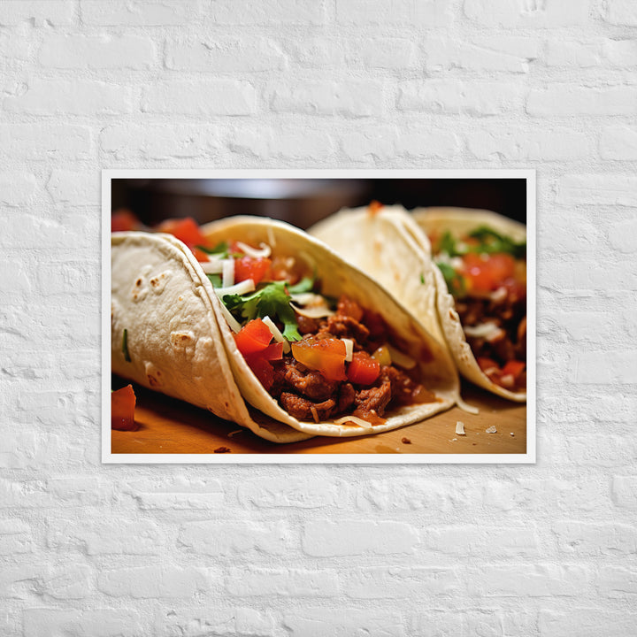 Tacos Framed poster 🤤 from Yumify.AI