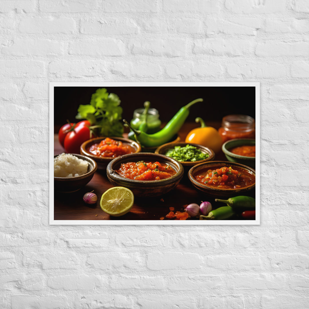 Salsa Framed poster 🤤 from Yumify.AI