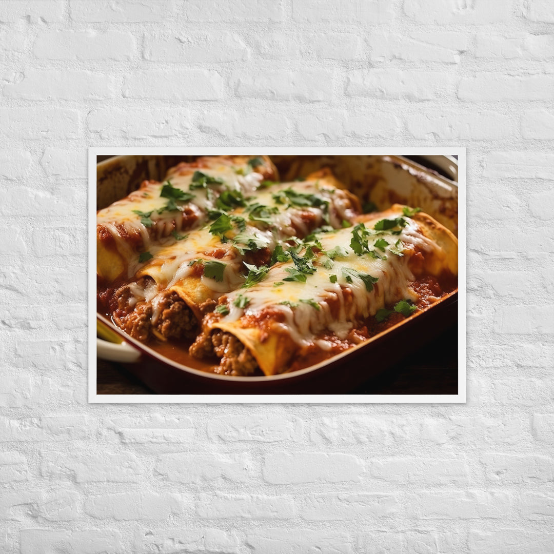 Enchiladas Framed poster 🤤 from Yumify.AI