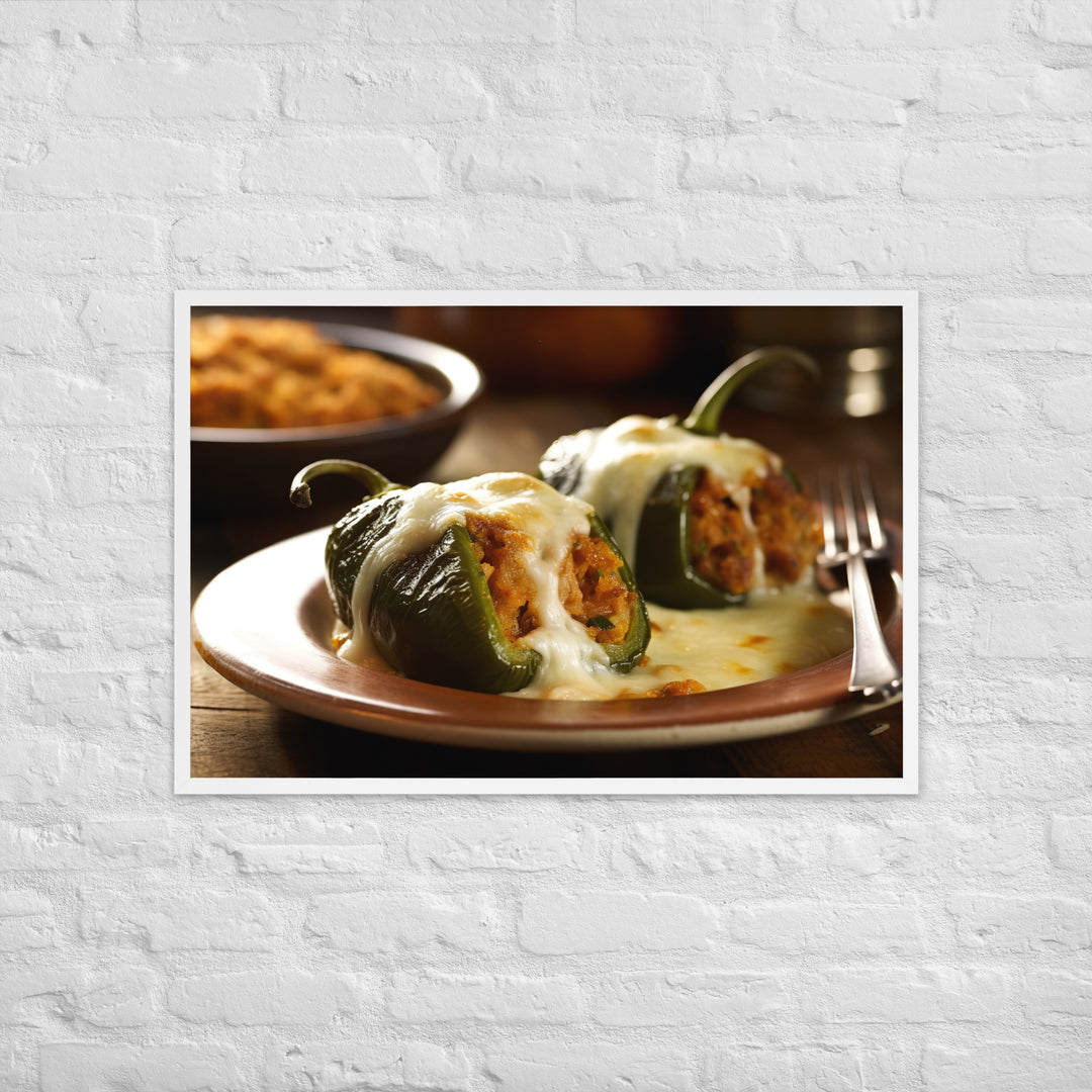 Chiles Rellenos Framed poster 🤤 from Yumify.AI